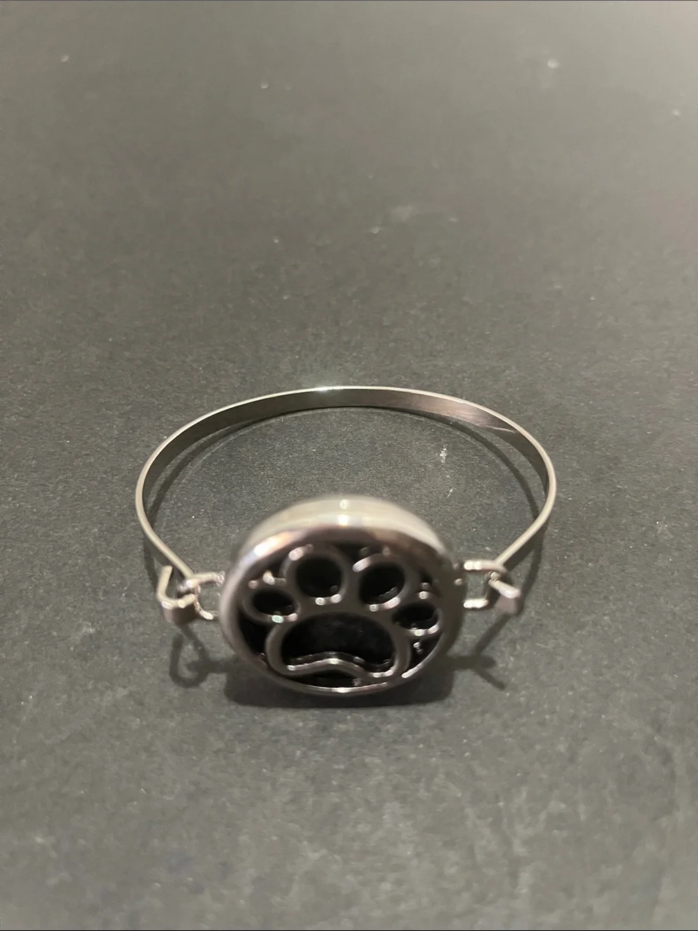 Silver Paw Print Small Pets Bracelet Diffuser